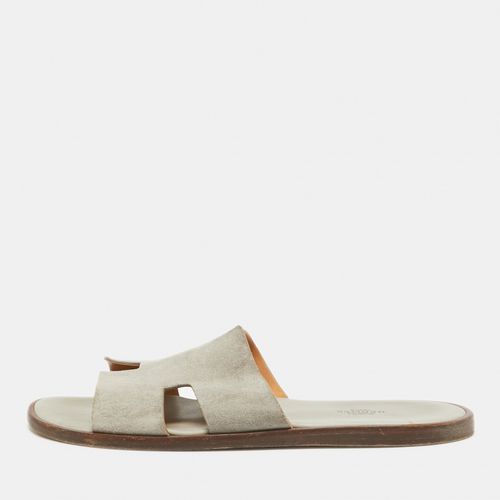 Suede Izmir Slides Size 43.5 - Hermes - Modalova