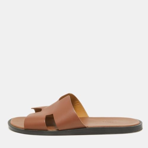 Leather Izmir Flat Sandals Size 44 - Hermes - Modalova