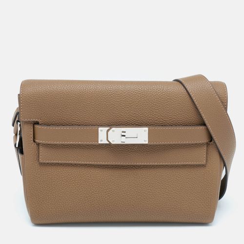 Hermès Alezan Togo Leather Palladium Finish Kelly Messenger PM Bag - Hermes - Modalova