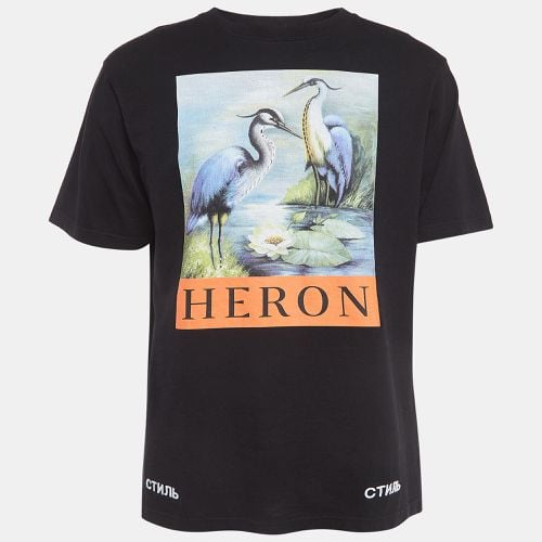 Graphic Print Cotton Crew Neck T-Shirt S - Heron Preston - Modalova