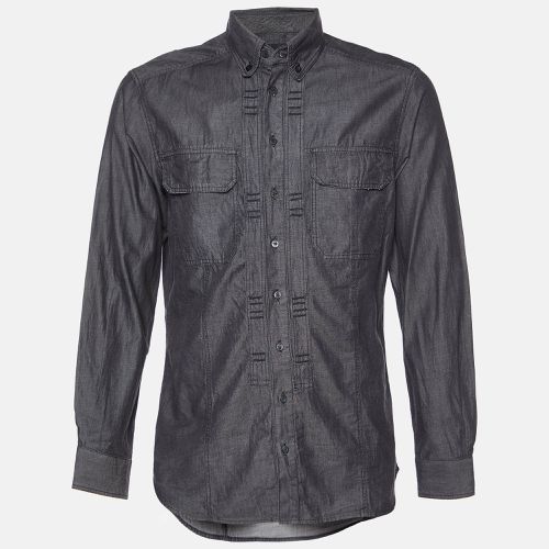 Cotton Button Down Shirt L - Just Cavalli - Modalova