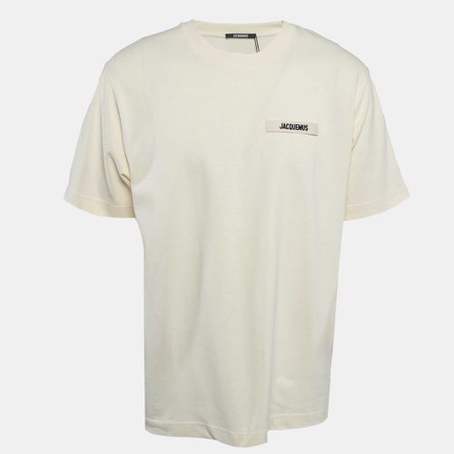 Cotton Crew Neck Gros Grain T-Shirt XL - Jacquemus - Modalova