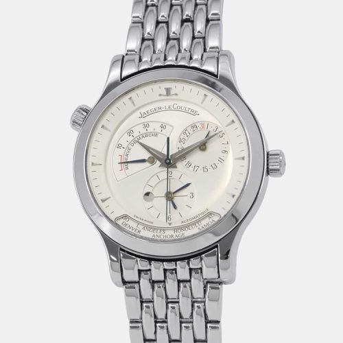 Stainless Steel Master Geographic Q1428120 Automatic Men's Wristwatch 38 mm - Jaeger LeCoultre - Modalova