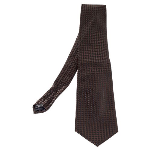 Vintage & Black Checkered Silk Traditional Tie - Lanvin - Modalova