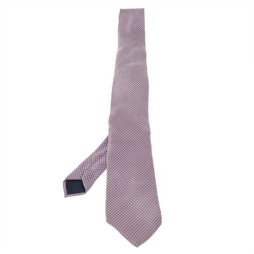 Dot Pattern Print Silk Satin Tie - Lanvin - Modalova