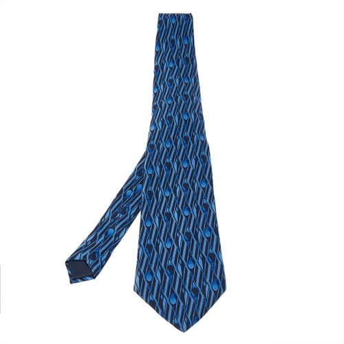 Geometric Paisley Print Traditional Silk Tie - Lanvin - Modalova