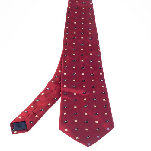 Vintage Jacquard Silk Traditional Tie - Lanvin - Modalova