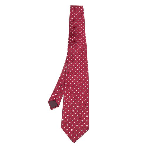 Floral Pattern Silk Satin Tie - Lanvin - Modalova