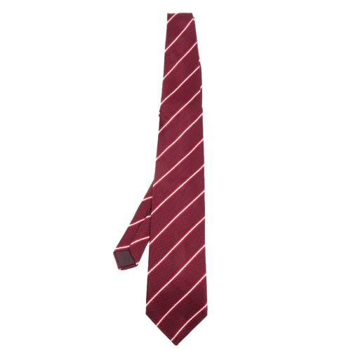 Striped Silk Jacquard Tie - Lanvin - Modalova