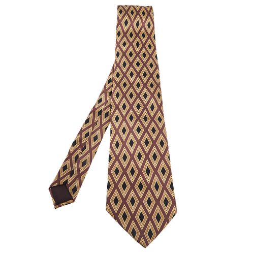 Diamond Printed Silk Tie - Lanvin - Modalova