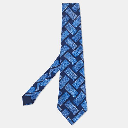 Baroque Printed Silk Satin Tie - Lanvin - Modalova