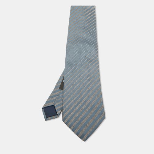 Striped Silk Traditional Tie - Lanvin - Modalova