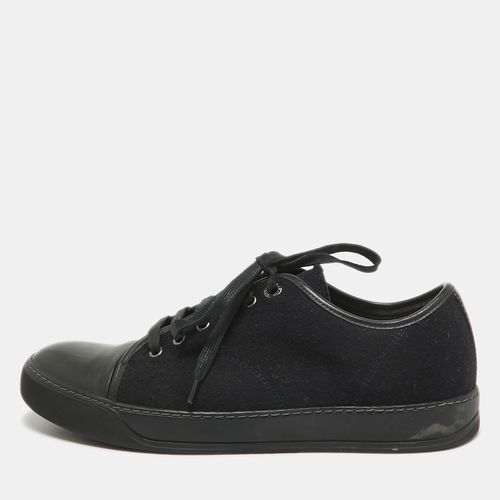 Leather and Tweed Lace Up Sneakers 41 - Lanvin - Modalova