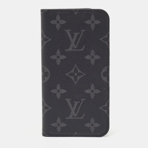 Monogram Eclipse Canvas iPhone X Folio Case - Louis Vuitton - Modalova