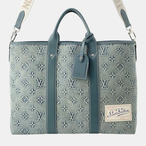 Monogram Washed Denim Weekend Tote NM - Louis Vuitton - Modalova