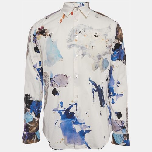 Paint Splatter Print Cotton Regular Fit Shirt M - Louis Vuitton - Modalova