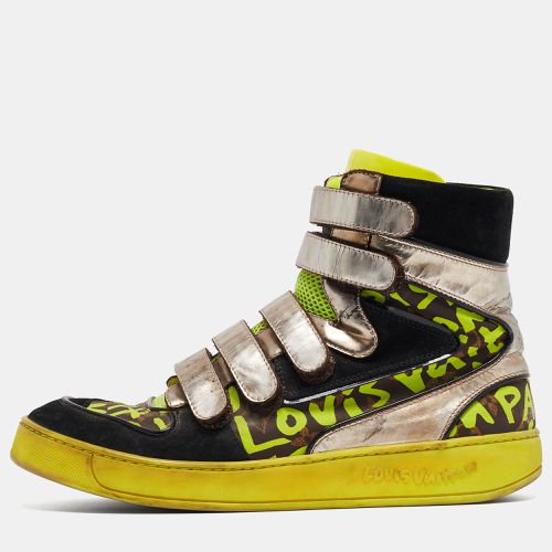 Suede and Leather Graffiti Metallic-Trim Sneakers Size 42.5 - Louis Vuitton - Modalova