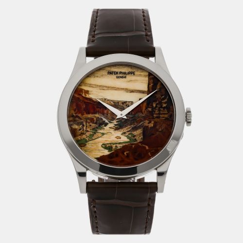 Pre-Owned Calatrava Marquetry 38 mm - Patek Philippe - Modalova