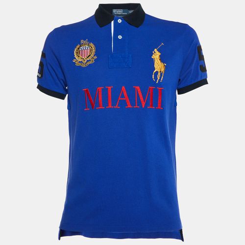 Miami Embroidered Cotton Pique Polo T-Shirt M - Polo Ralph Lauren - Modalova