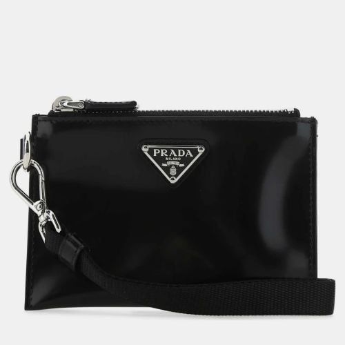 F0002 Leather Pouch Wristlet - Prada - Modalova