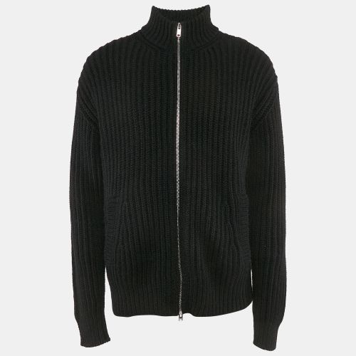 Rib Knit Zip-Up Cardigan L - Prada - Modalova