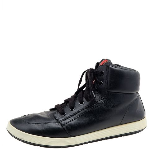 Leather High Top Sneakers Size 44 - Prada Sport - Modalova