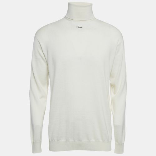 Off- Cashmere Turtle Neck Long Sleeve Sweater S - Prada - Modalova