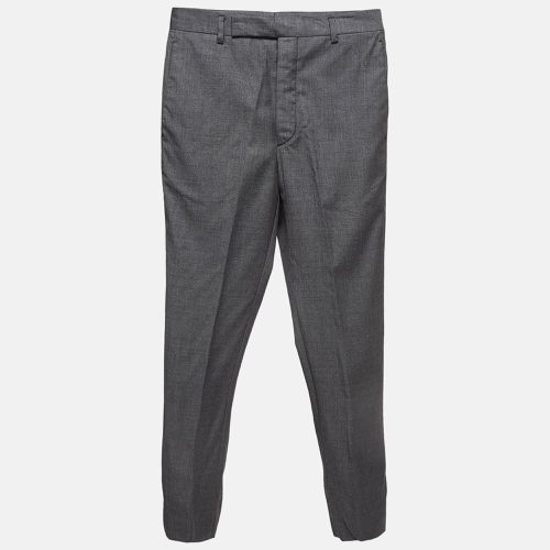 Prada Grey Wool Regular Trousers XS - Prada - Modalova