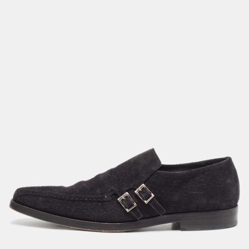 Textured Suede Monk Derby Size 43 - Prada - Modalova