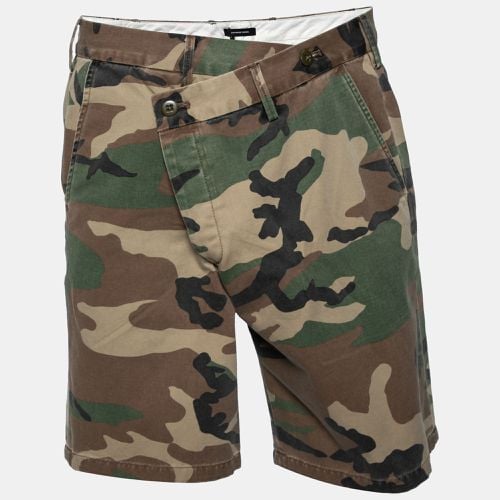 Multicolored Camouflage Print Cotton Crossover Waist Shorts M - R13 - Modalova