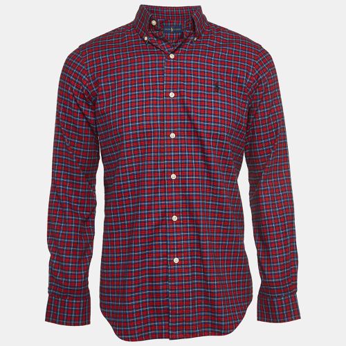 Plaid Cotton Button Down Collar Shirt S - Ralph Lauren - Modalova