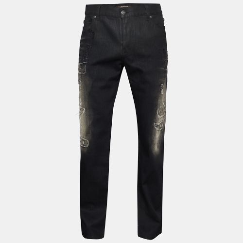 Denim Distressed Jeans XL - Roberto Cavalli - Modalova