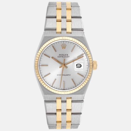 Oysterquartz Datejust 36mm Steel Yellow Gold Mens Watch 17013 - Rolex - Modalova