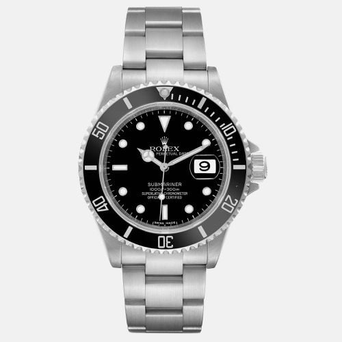 Submariner Date Dial Steel Men's Watch 16610 40 mm - Rolex - Modalova