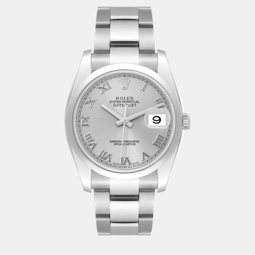 Datejust Roman Dial Steel Men's Watch 36.0 mm - Rolex - Modalova