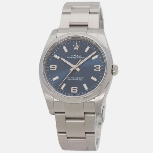 Stainless Steel Oyster Perpetual 114200 Automatic Men's Wristwatch 34 mm - Rolex - Modalova