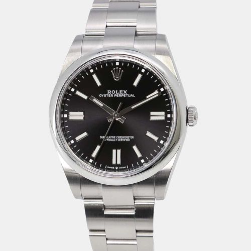 Stainless Steel Oyster Perpetual Automatic Men's Wristwatch 41 mm - Rolex - Modalova