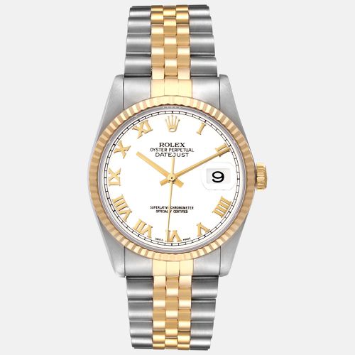 Datejust Stainless Steel Yellow Gold Men's Watch 16233 36 mm - Rolex - Modalova