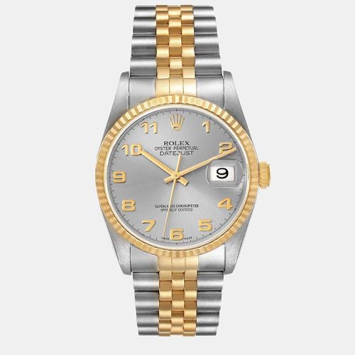 K Yellow Gold And Stainless Steel Datejust 16233 Automatic Men's Wristwatch 36 mm - Rolex - Modalova