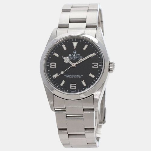 Stainless Steel Explorer 14270 Men's Wristwatch 36 mm - Rolex - Modalova