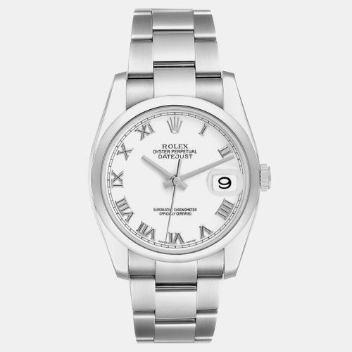 Datejust Roman Dial Steel Mens Watch 116200 36 mm - Rolex - Modalova