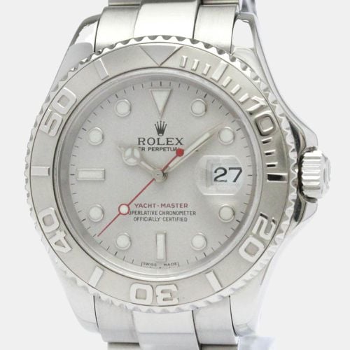 Platinum Stainless Steel Yacht-Master 16622 Automatic Men's Wristwatch 40 mm - Rolex - Modalova