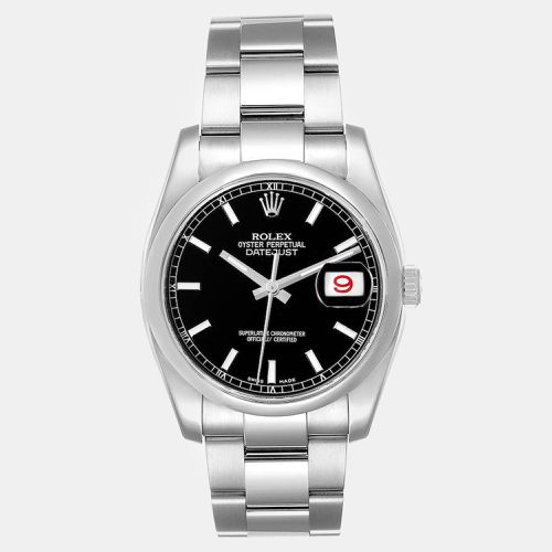 Datejust Baton Dial Steel Men's Watch 36 mm - Rolex - Modalova