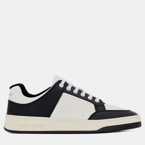 Saint Laurent Coffee/White Leather Low Sneaker EU 43 - Saint Laurent Paris - Modalova