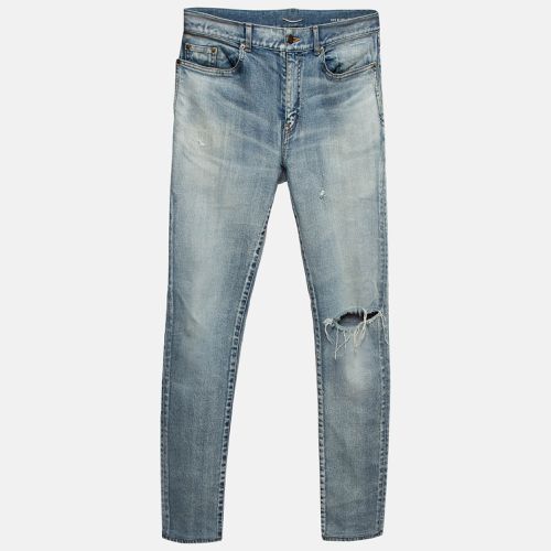 Saint Laurent Washed & Distressed Jeans L (Waist 34) - Saint Laurent Paris - Modalova