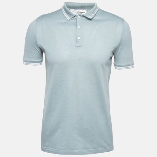 Cotton Pique Polo T-Shirt S - Salvatore Ferragamo - Modalova