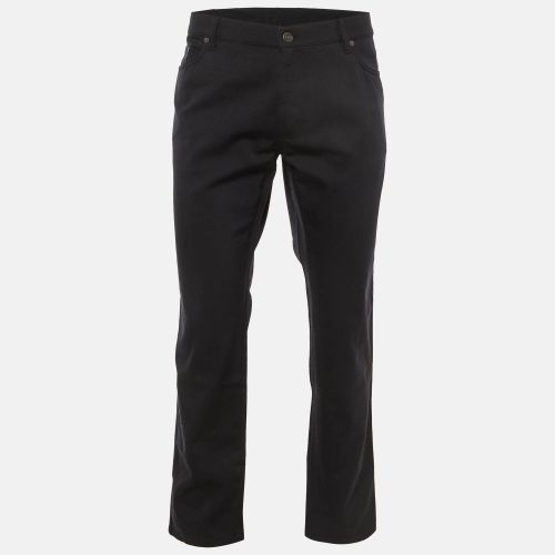 Wool Blend Straight Fit Jeans XXXL - Salvatore Ferragamo - Modalova