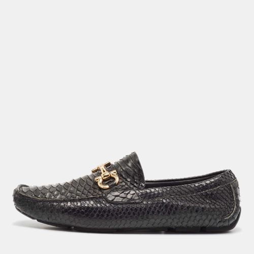 Python Leather Mason Loafers Size 43.5 - Salvatore Ferragamo - Modalova