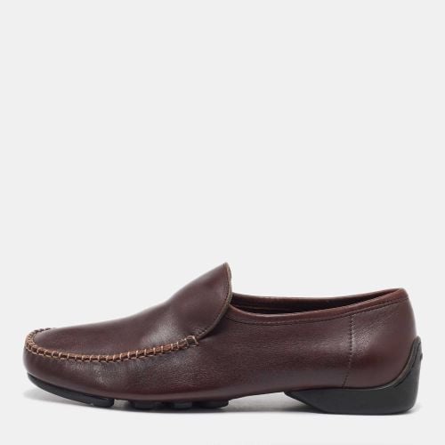 Leather Slip On Driver Loafers Size 41.5 - Salvatore Ferragamo - Modalova