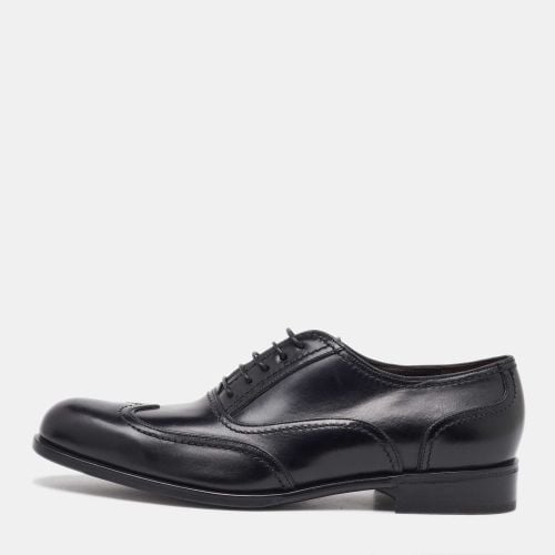 Leather Lace Up Wingtip Oxfords Size 41.5 - Salvatore Ferragamo - Modalova